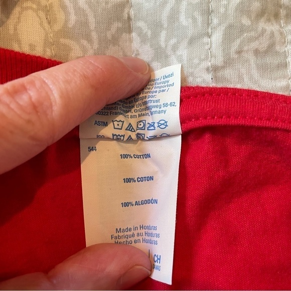 Port & Company Red In Tom We Trust Tampa Bay Buccaneers Short Sleeve Tee Small - Picture 5 of 7